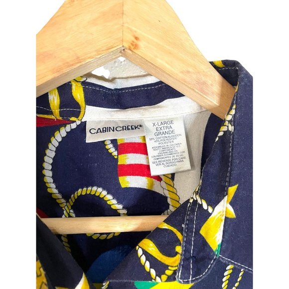 Cabin Creek Women's Button Down Collared Shirt X-Large - Picture 3 of 6